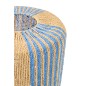 Lampe de table en corde et métal bleu 34x34x39 cm Lampe de table en corde et métal bleu 34x34x39 cm