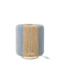 Lampe de table en corde et métal bleu 34x34x39 cm Lampe de table en corde et métal bleu 34x34x39 cm