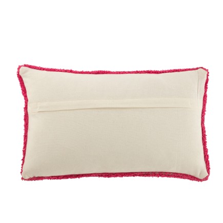 Almofada retangular «Ciao» rosa 30x50x15 cm