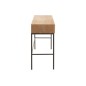 Console avec 3 tiroirs en bois naturel 120x41x78 cm