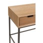 Console avec 3 tiroirs en bois naturel 120x41x78 cm