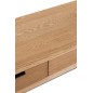 Console avec 3 tiroirs en bois naturel 120x41x78 cm