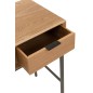 Console avec 3 tiroirs en bois naturel 120x41x78 cm