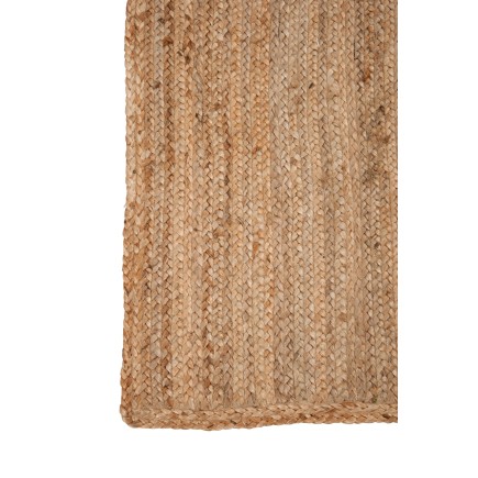 Tapete retangular em juta natural 120 x 180 cm