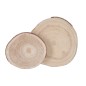 Rondelle de paulownia en bois naturel 25x25x3.5 cm Rondelle de paulownia en bois naturel 25x25x3.5 cm