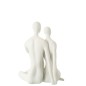Figurine couple en polyrésine blanc 29.5x29x35.5 cm Figurine couple en polyrésine blanc 29.5x29x35.5 cm