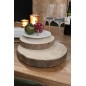 Rondelle de paulownia en bois naturel 25x25x3.5 cm Rondelle de paulownia en bois naturel 25x25x3.5 cm
