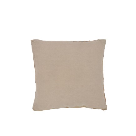 Coussin carré en textile naturel 45x45x10 cm