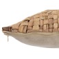 Coussin carré en textile naturel 45x45x10 cm Coussin carré en textile naturel 45x45x10 cm