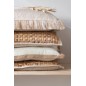 Coussin carré en textile naturel 45x45x10 cm Coussin carré en textile naturel 45x45x10 cm