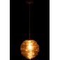 Lampada a sospensione in vetro marrone 30x30x34 cm