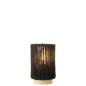 Lampada a led in metallo nero 10.5x10.5x16 cm