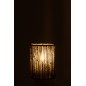 Lampada a led in metallo nero 10.5x10.5x16 cm