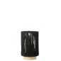 Lâmpada LED em metal preto 10,5 x 10,5 x 16 cm Lâmpada LED em metal preto 10,5 x 10,5 x 16 cm