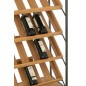 Botellero de madera beige, 60 x 33 x 169 cm Botellero de madera beige, 60 x 33 x 169 cm