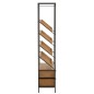 Botellero de madera beige, 60 x 33 x 169 cm Botellero de madera beige, 60 x 33 x 169 cm