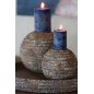 Vela pilar de parafina azul 10x10x25 cm Vela pilar de parafina azul 10x10x25 cm