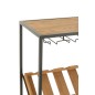 Botellero de madera beige, 60 x 33 x 169 cm Botellero de madera beige, 60 x 33 x 169 cm