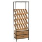 Botellero de madera beige, 60 x 33 x 169 cm Botellero de madera beige, 60 x 33 x 169 cm