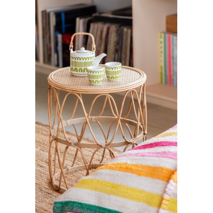 Set théière et 2 mugs en céramique verte 600ml