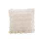 Coussin carré en polyester ivoire 45x45x18 cm