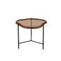 Tavolino irregolare in vetro marrone 64x45x48 cm Tavolino irregolare in vetro marrone 64x45x48 cm