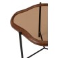 Tavolino irregolare in vetro marrone 64x45x48 cm Tavolino irregolare in vetro marrone 64x45x48 cm