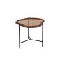 Tavolino irregolare in vetro marrone 64x45x48 cm Tavolino irregolare in vetro marrone 64x45x48 cm