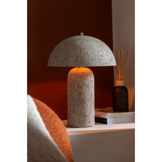 Lampe de table en papier mâché beige 36.5x36.5x50 cm