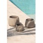 Bougie extérieure 31H en ciment gris 18x18x13.5 cm Bougie extérieure 31H en ciment gris 18x18x13.5 cm