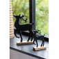 Renne su Base in Alluminio/Legno Nero Grande