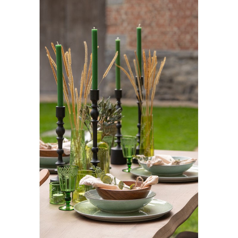 Boite de 6 bougies 13H en Paraffine vert 7x4.5x24 cm Boite de 6 bougies 13H en Paraffine vert 7x4.5x24 cm