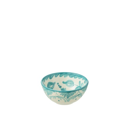 Taça em cerâmica azul claro 14x14x6,5 cm