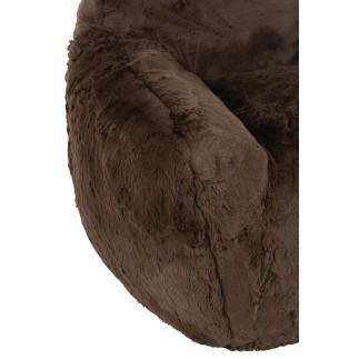 Sofá de tela marrón 99*98*75 cm