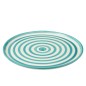 Assiette plate en céramique bleu mer 34x34x2.5 cm Assiette plate en céramique bleu mer 34x34x2.5 cm