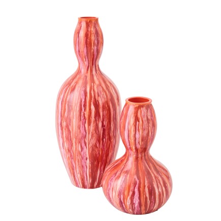 Vaso de cerâmica multicolorido  35x35x85 cm