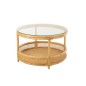 Table basse en bois naturel 70x70x47 cm Table basse en bois naturel 70x70x47 cm