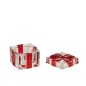 Boite cadeau en verre rouge 5.7x5.7x5.5 cm Boite cadeau en verre rouge 5.7x5.7x5.5 cm