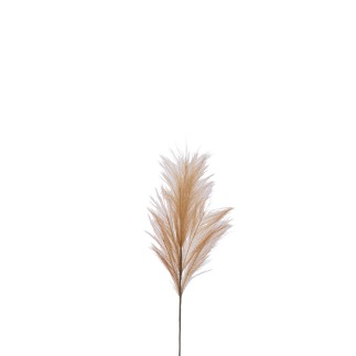 Branche de plumes en plastique orange 13x4x70 cm