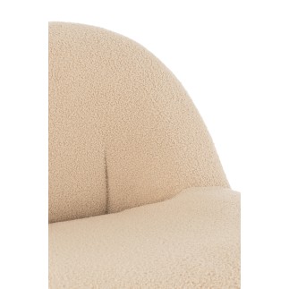 Puf de Tela Beige 78x88x72cm
