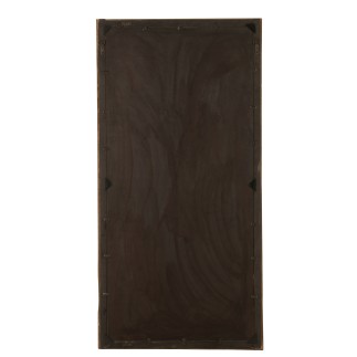 Espelho de parede retangular em madeira castanha 176x90x8 cm