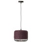 Lampada da soffitto in metallo e fibra marrone 27x27x20 cm Lampada da soffitto in metallo e fibra marrone 27x27x20 cm