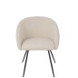 Cadeira em metal branco 60x61x75 cm