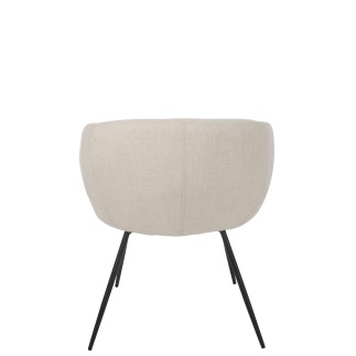 Cadeira em metal branco 60x61x75 cm