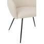 Cadeira em metal branco 60x61x75 cm