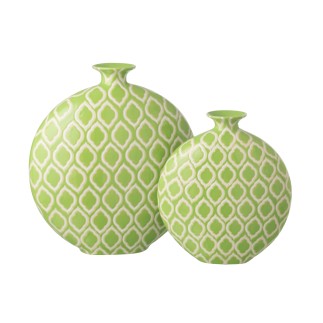 Jarrón de porcelana verde 40 x 17 x 43 cm