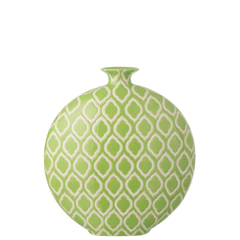 Jarrón de porcelana verde 40 x 17 x 43 cm Jarrón de porcelana verde 40 x 17 x 43 cm