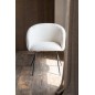Cadeira em metal branco 60x61x75 cm