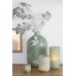 Photophore en verre vert 13x13x18 cm Photophore en verre vert 13x13x18 cm
