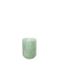Photophore en verre vert 13x13x18 cm Photophore en verre vert 13x13x18 cm